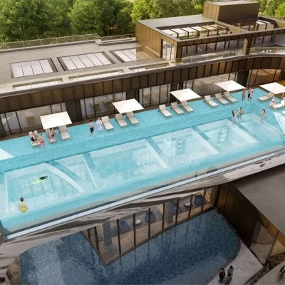 Plexiglass Dance Floor Over Pool Plexiglass Dance Floor Over Pool